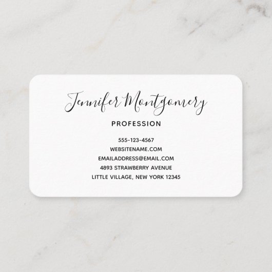 Niedlich Kitty Cat Pattern Whimsical Visitenkarte (Rückseite)