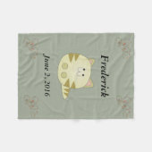 Niedlich Kitty Cat Personalisiert Fleece Blanket (Vorderseite (Horizontal))
