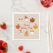 Niedlich Kitty Cat Personalisiert Geburtstag Serviette (Beispiel)
