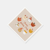 Niedlich Kitty Cat Personalisiert Geburtstag Serviette (Ecke)