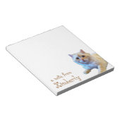 Niedlich Kitty Cat Personalisiert Notizblock (angewinkelt)