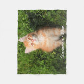 Niedlich Kitty Cat Personalisiert Pet Foto Custom Fleecedecke (Vorderseite)