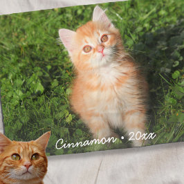 Niedlich Kitty Cat Personalisiert Pet Foto Custom Fleecedecke