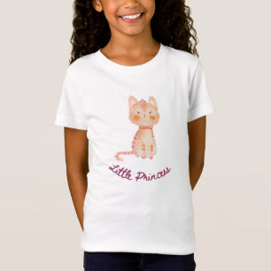 Niedlich Kitty Cat Princess Jersey T - Shirt für