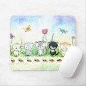 Niedlich Kitty Cat Puppy Ladybug Mousepad (Mit Mouse)