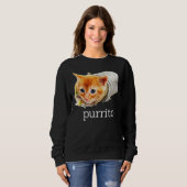 Niedlich Kitty Cat Purrito Burrito Pun Essential Sweatshirt (Vorne ganz)