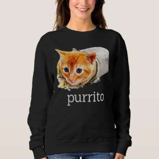 Niedlich Kitty Cat Purrito Burrito Pun Essential Sweatshirt