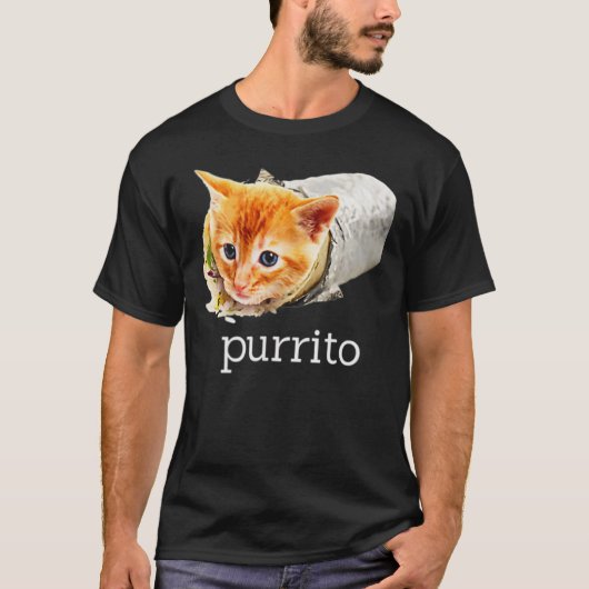 Niedlich Kitty Cat Purrito Burrito Pun Essential T-Shirt (Vorderseite)