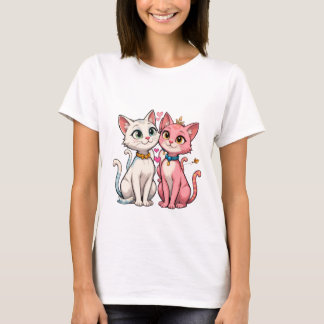 Niedlich Kitty Cats Beste Freunde T-Shirt