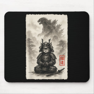 Niedlich Kitty Catzilla Angry Kaiju Anime Cat Mons Mousepad
