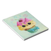 Niedlich Kitty Cupcake Notizblock (angewinkelt)