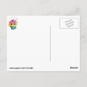 Niedlich Kitty Cupcake Postkarte (Rückseite)