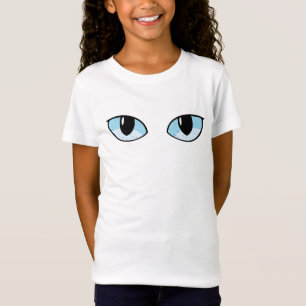 Niedlich Kitty Face Cat Blue Eyes T-Shirt