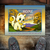 Niedlich Kitty Funny Cat Doormat Fußmatte