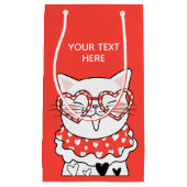 Niedlich Kitty Heart Kleine Geschenktüte (Vorderseite)