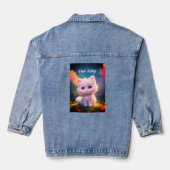Niedlich Kitty Jeansjacke (Rückseite)