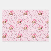 Niedlich Kitty Liebe Drei Fotos für die Katzenzuch Geschenkpapier Set (Vorderseite)