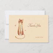 Niedlich Kitty Notecard Dankeskarte (Vorderseite)