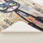 Niedlich Kitty Personalisiert Sherpadecke (3/4)