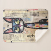 Niedlich Kitty Personalisiert Sherpadecke (Vorderseite (Horizontal))