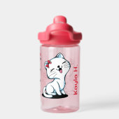 Niedlich Kitty Personalisiert Water Flasche mit Ti (Rückseite)