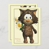 Niedlich Kitty Postkarte (Vorne/Hinten)