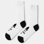 Niedlich Kitty Romantic Zitat - Crew Socks Socken (Linkes Detail)