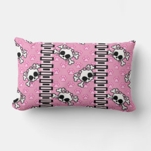 Niedlich Kitty Skull Lendenkissen