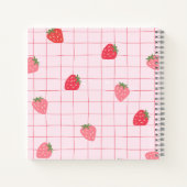Niedlich Kitty Strawberry Notebook Notizblock (Rückseite)