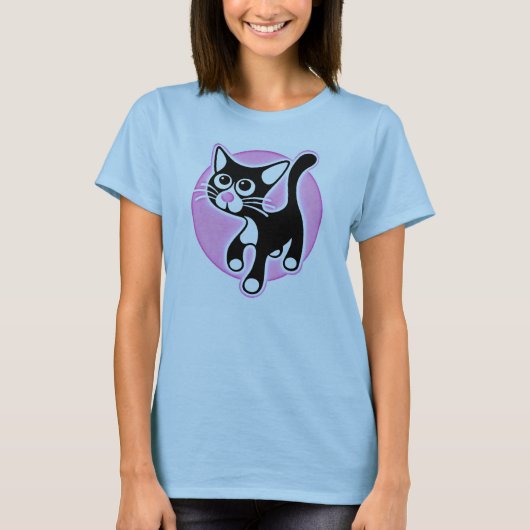 Niedlich Kitty T Shirt (Vorderseite)