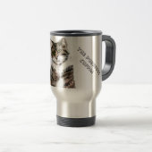 Niedlich Kitty Tabby Cat Art Custom Reisebecher (VorderseiteRechts)