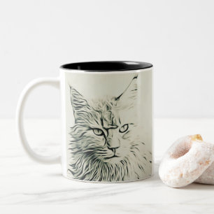 Niedlich Kitty Zweifarbige Tasse
