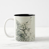 Niedlich Kitty Zweifarbige Tasse (Links)