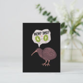 Niedlich Kiwi Bird Family Spaß Neuseeland Postkarte (Stehend Vorderseite)