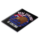 Niedlich Kiwi Bird New Zealand Travel Notizblock (Linke Seite)