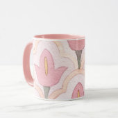 Niedlich klassischer Marokkaner mit Tulpe Tile-Mus Tasse (Vorderseite Links)