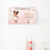 Niedlich Kleine Ballerina Pink Tutu Babydusche Banner (InSitu)