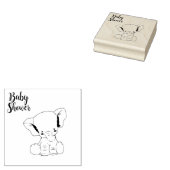 Niedlich kleine Elephant-Babydusche Gummistempel (Stempel)