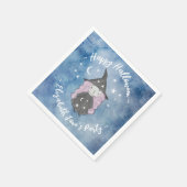 Niedlich-Kleine-Hexenkind-Halloween-Party Napki Serviette (Ecke)