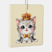 Niedlich kleine Kitten Prince Keramikornament (Rechts)