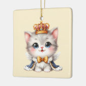 Niedlich kleine Kitten Prince Keramikornament (Links)