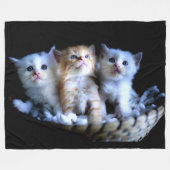NIEDLICH KLEINE KITTENS FLEECEDECKE (Vorderseite (Horizontal))
