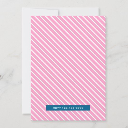 Niedlich kleine Sweet Mouse Kinderdusche Einladung (Rückseite)