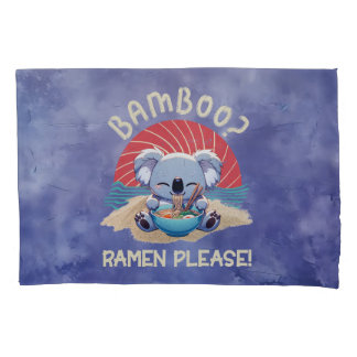 Niedlich Koala aß Ramen Vintag Sunshine Kissenbezug