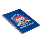 Niedlich Koala aß Ramen Vintag Sunshine Notizblock (Rechte Seite)