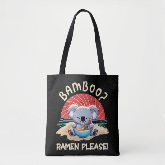 Niedlich Koala aß Ramen Vintag Sunshine Tasche (Vorderseite)