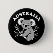 Niedlich Koala - Australien Button (Vorderseite)