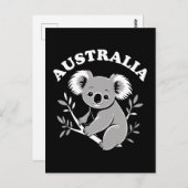 Niedlich Koala - Australien Postkarte (Vorne/Hinten)