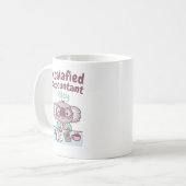 Niedlich Koala Bear Koalafied Accountant Funny Gif Kaffeetasse (Vorderseite Links)