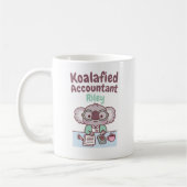 Niedlich Koala Bear Koalafied Accountant Funny Gif Kaffeetasse (Links)